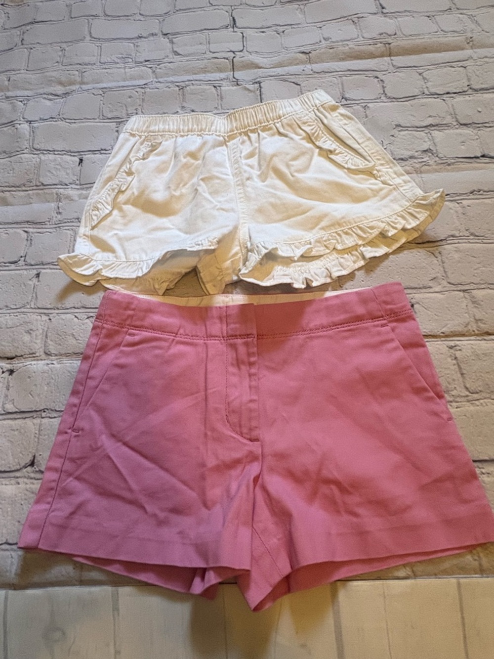 Crew Cuts Shorts Pink and White